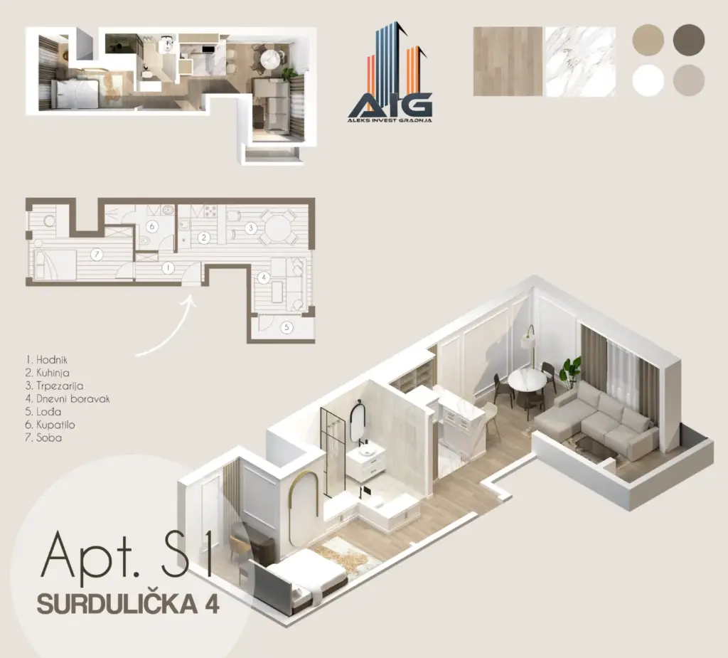 Apartman BR.1 Surdulicka4 Beograd